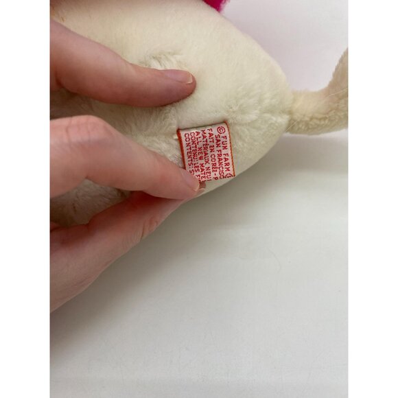 Rare 1984 Frou Frou Pink with Rose Plush: Vintage 80s Collectible from Fun Farm - Picture 7 of 8